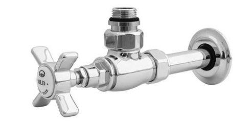 Вентили угловые (комплект 2шт.), монтаж только с пластиковыми трубами d 16 х 2мм, (цв.хром), Gaia ZZ