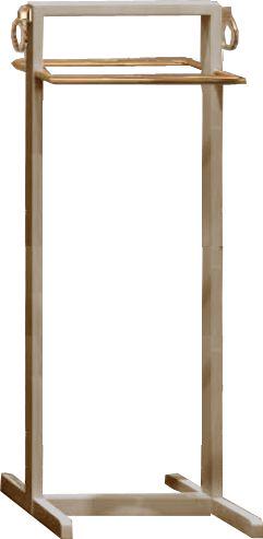 Полотенцедержатель напольный 45х34хh115см, (цв. Beige Lucido / золото), Oasis ZZ