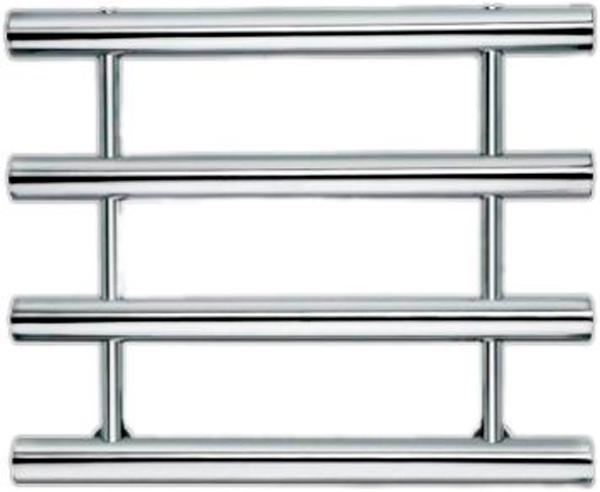 Полотенцесушитель 600хh500х160мм, подвод воды int.400мм, (цв.хром), краны, крепёж в компл., (ГВС, 6 bar),  Margaroli 1-442/4 ZZ