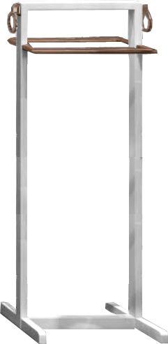 Полотенцедержатель напольный 45х34хh115см, (цв. Bianco Lucido / бронза), Oasis ZZ