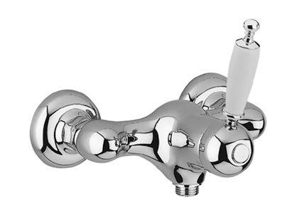 Смеситель для душа, (цв. хром, ручка цв. белый), Canterbury ZZ