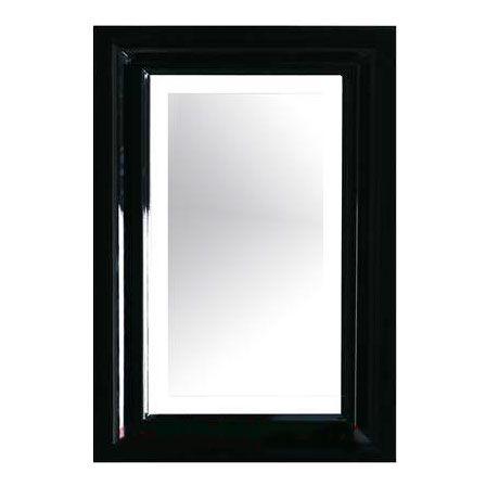 Зеркало 60хh90см, (не реверсивное), со встроенной подсветкой, (рамка дерево цв. Черный лак), Ethos ZZ