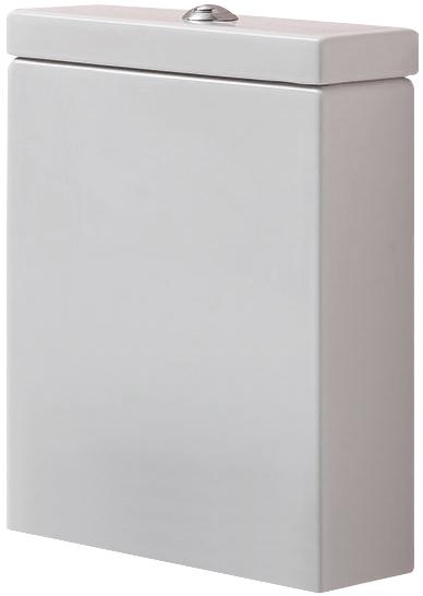 Бачок "Моноблок", БЕЗ механизма смыва арт.7509 90 или арт.7521 01, (подвод воды справа снизу / сверху за бачком), для унитаза Flo ZZ