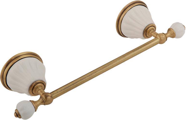Полотенцедержатель 340мм, (цв.бронза / керамика), Olivia ZZ