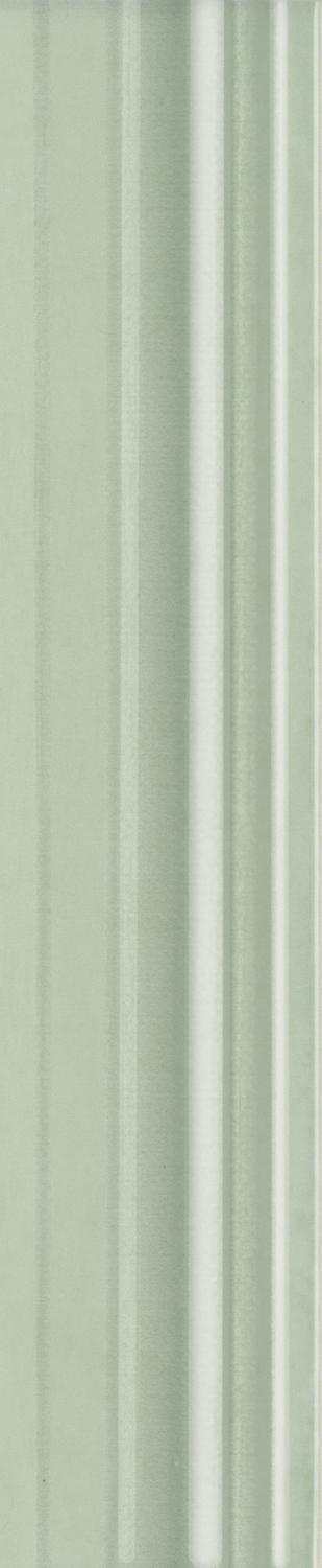 Бордюр Багет Левада зеленый светлый глянцевый |25х5,5