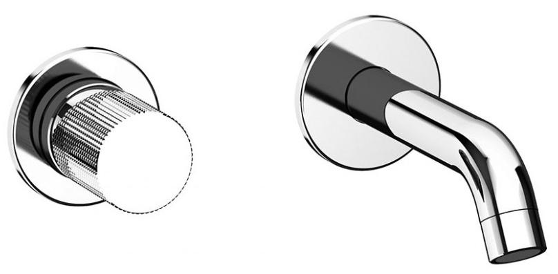Смеситель для раковины, встраиваемый в стену, излив 139мм, (цв.хром), Cox Grip ZZ
