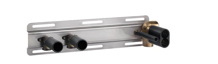 Встраиваемая часть смесителя-термостата для душа, на 2 потребителя, (цв.хром), Hi-Fi ZZ