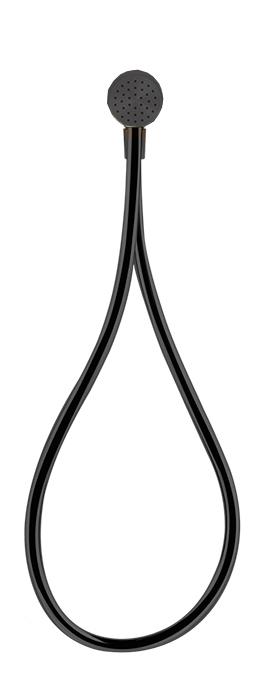 Душевой комплект: лейка, шланг 150см, кронштейн совмещ.с подводом воды, (цв.Black Metal PVD), Hi-Fi ZZ