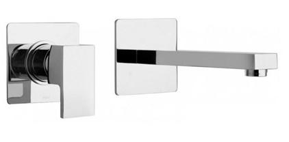 Смеситель для раковины, встраиваемый в стену, излив 177-190мм, (цв.хром), Dax ZZ