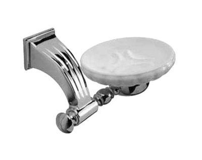 Мыльница настенная, керамика, хром, Novecentotrenta XX