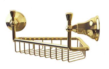 Полочка-решётка угловая 22х22см, (цв. бронза), Teide ZZ