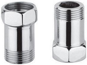 Удлинители (2шт.) для настенного смесителя д/ванны, длина 45мм, резьба 25мм, (цв. бронза), Gaia ZZ