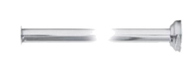 Выпуск (отвод) в стену для открытого сифона д/ванны, декор.чашка в компл., металл цв.хром, Gaia ZZ