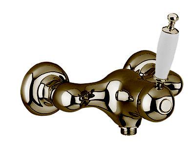 Смеситель для душа, (цв. бронза, ручка цв. белый), Canterbury ZZ