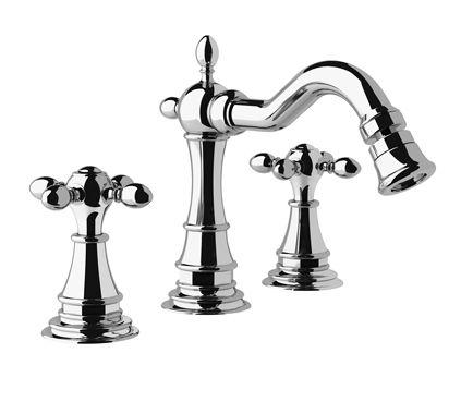 Смеситель для биде на 3 отв., с д/к, (цв. хром), Chopin ZZ