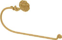 Полотенцедержатель-полукруг 32см из кованного железа (цв. Avorio oro), Elisa ZZ