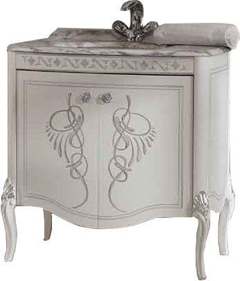 Тумба под раковину, 80,3хh84х53см, две распашные двери, ручки цв. хром, Hermitage ZZ