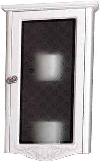 Шкаф настенный, 42,1хh77х25,1см, распашн. дверь, петли справа, ручка цв. хром, Hermitage ZZ