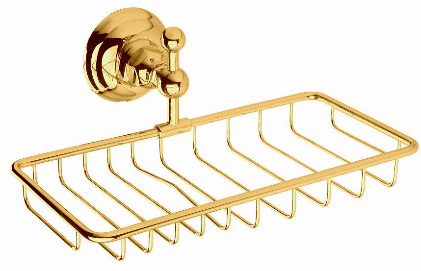 Мыльница-решетка двойная 247мм (цв. золото), Classica ZZ