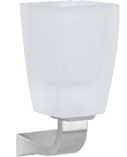 Стакан настенный (цв. хром / сатин. стекло), Mimi XX