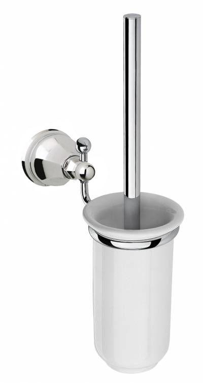 Ёрш настенный, (белая керамика, держатель цв. хром), Teide ZZ