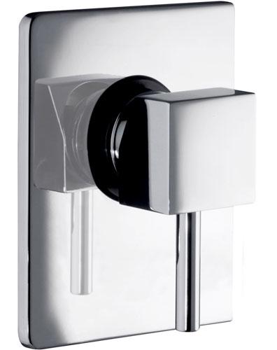 Смеситель для душа однорычажный, встраиваемый в стену (внешняя и внутренняя часть в компл.), цв.хром, Nicolazzi ZZ