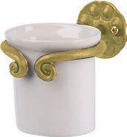 Стакан настенный из кованного железа (цв. Avorio oro), Elisa ZZ