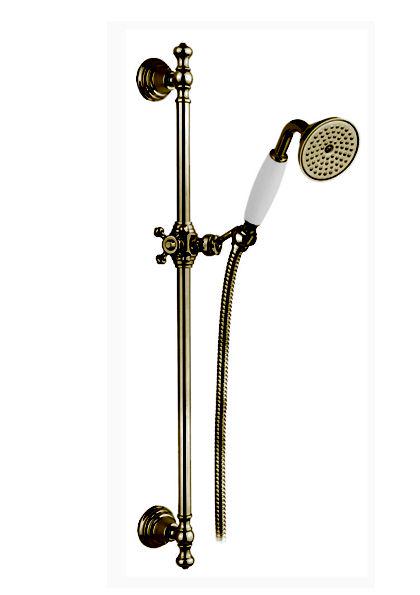 Душевая стойка h70см, лейка, шланг 150см. в компл., "Классика" De-Luxe, (цв. бронза), Gaia ZZ