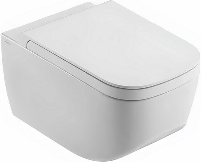 Унитаз подвесной 36х55см, безободковый, крепёж в компл, (без сиденья), Next ZZ