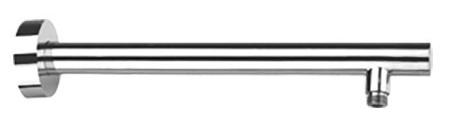 Кронштейн для верхнего душа, стеновой, 350(400)мм, круглый, с подводом воды 1/2, (цв.хром), Paini ZZ