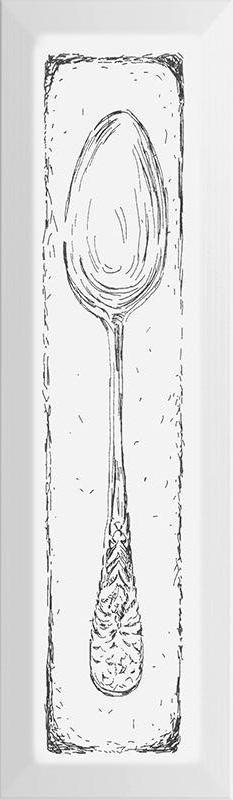 Декор Spoon черный XXZZl8.5x28.5