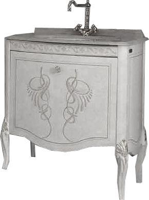 Тумба под раковину, 80,3хh84х53см, выдвижной ящик, ручка цв. хром, Hermitage ZZ