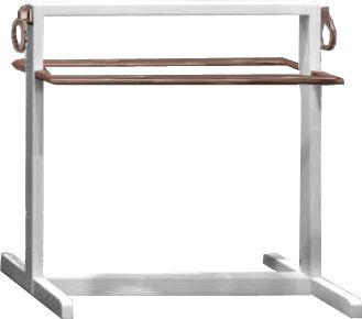 Полотенцедержатель напольный 65х34хh65см, (цв. Bianco Lucido / бронза), Oasis ZZ