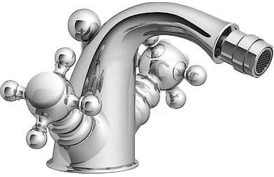 Смеситель для биде, с д/к, (цв.хром), Vivaldi ZZ