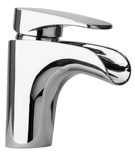 Смеситель для раковины, c д/к, излив каскад, (цв.хром), Ovo ZZ