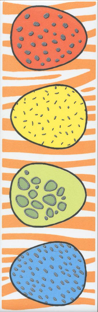 Бордюр Динозаврики 1 матовый ZZ 6,3х20