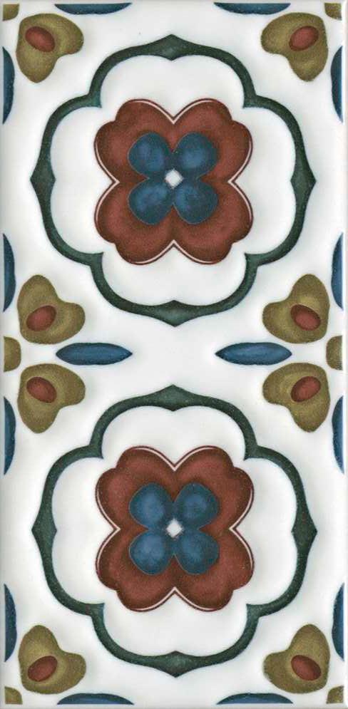 Декор Клемансо орнамент матовый  ZZ |7.4х15