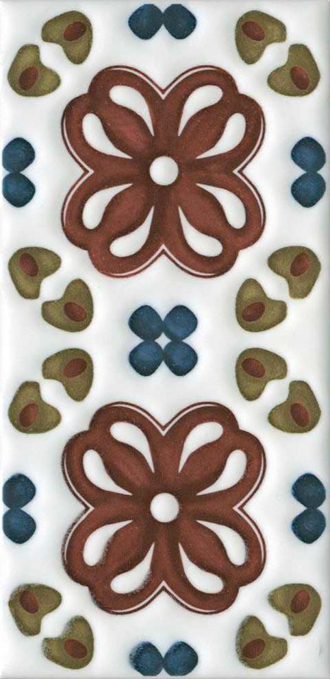 Декор Клемансо орнамент матовый  ZZ |7.4х15