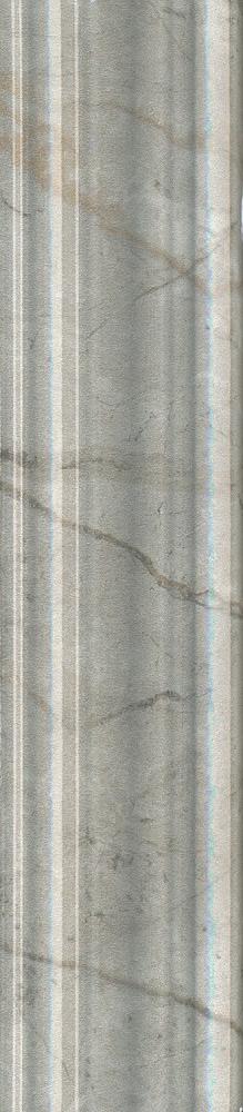 Бордюр Багет Кантата серый светлый глянцевый 5.5x25