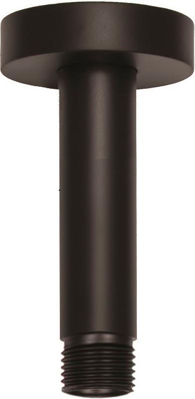 Кронштейн для верхнего душа, потолочный, 120мм, круглый, с подводом воды 1/2, (цв.черный матовый), Paffoni ZZ