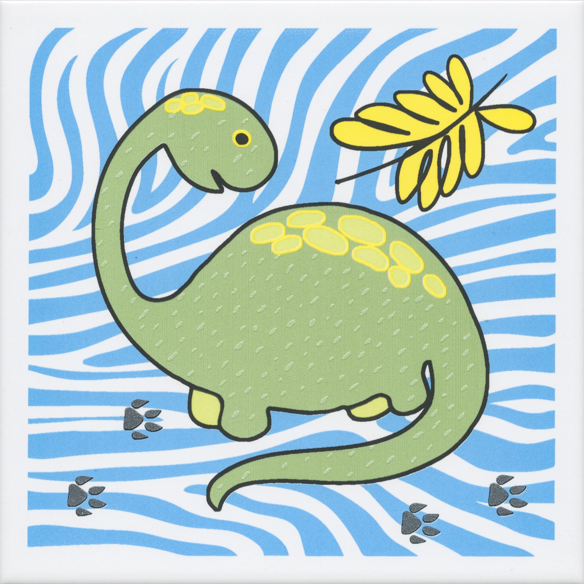 Декор Динозаврики 2 матовый ZZ 20х20