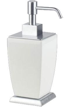 Дозатор настольный (цв. хром / белая керамика) Mimi ZZ