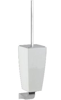 Ёрш настенный закрытый (цв. хром / белая керамика) Mimi ZZ