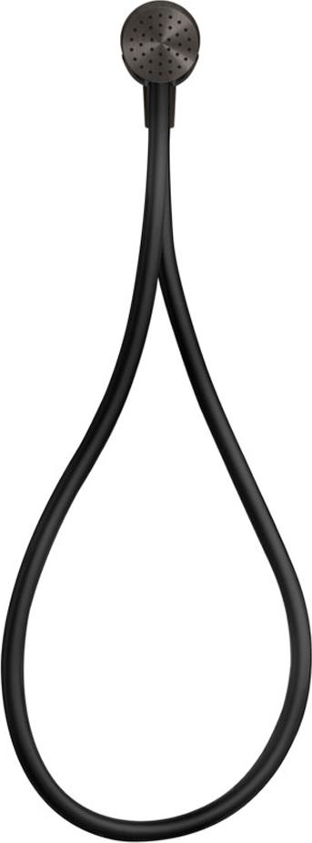 Душевой комплект: лейка, шланг 150см, кронштейн совмещ.с подводом воды, (цв.Black Metal Brushed PVD), Hi-Fi ZZ