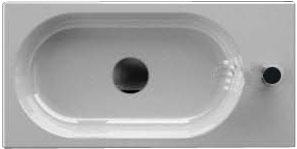 Раковина 70х35см, 1 отв. д/смес., подвесная или накладная на столешницу/мебель, (без креплен.YR47), Area ZZ