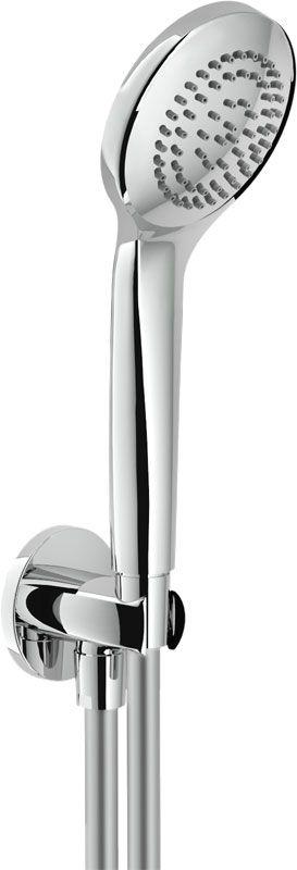 Душевой гарнитур (ручной душ, шланг 150см, держатель со шланговым подсоединением) цв.хром, Nobili ZZ