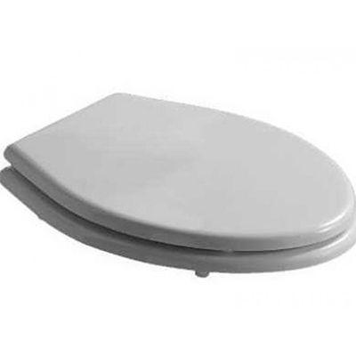 Сиденье для унитаза, с микролифтом, (цв. белый, петли цв. золото), Ethos ZZ