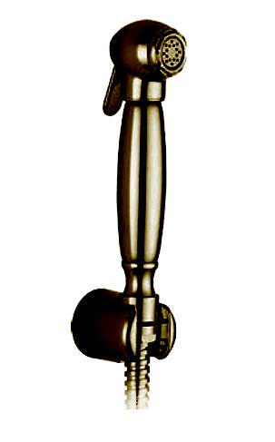 Душ гигиенический, лейка, шланг 120см, кронштейн в компл., "Классика", (цв. бронза), Gaia ZZ