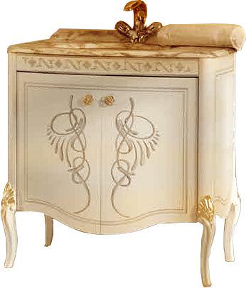 Тумба под раковину, 80,3хh84х53см, две распашные двери, ручки цв. золото, Hermitage ZZ