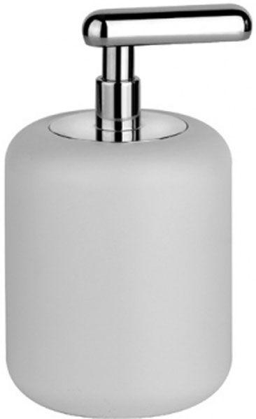 Дозатор настольный, (белая керамика, цв. хром шлифован.), Goccia ZZ